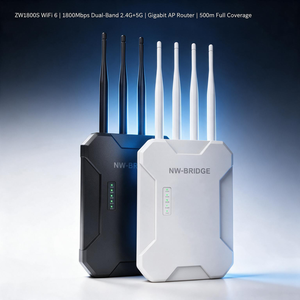 <span class=keywords><strong>Routeur</strong></span> AP Gigabit double bande <span class=keywords><strong>WiFi</strong></span> <span class=keywords><strong>6</strong></span> 2,4 GHz Hongheng Technology ZW1800S avec 1800 Mbps et couverture de 500 m - Product Image 1