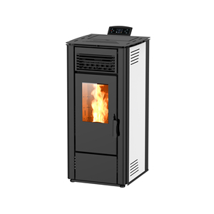 Estufa <span class=keywords><strong>de</strong></span> <span class=keywords><strong>Pellets</strong></span> <span class=keywords><strong>de</strong></span> Combustión Sellada <span class=keywords><strong>de</strong></span> 9.6kW, Alta Eficiencia, Moderna y Potente, con Control Wifi, para Interiores, con Certificaciones CE, ROHS y BSCI - Product Image 1