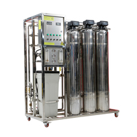 Usine de traitement d'eau par osmose inverse industrielle semi-automatique électrique 1000 LPH pour l'eau de puits, l'eau du robinet, les bouteilles et l'emballage en fûts