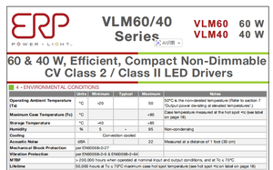 ERP <b>Power</b> Vlm60W-24 <b>LED</b> <b>Power</b> <b>Supply</b> 2500mA 60W 24V 48V Output - Product Image 6