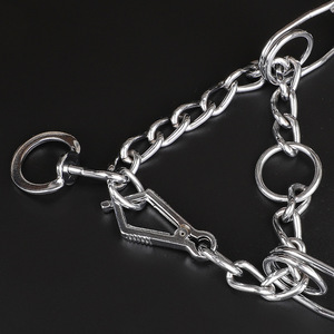 थोक विरोधी ब्रेक डॉग कॉलर धातु स्टील प्रूंग चोक चुटकी चेन टिकाऊ कुत्ते प्रशिक्षण कॉलर - Product Image 2