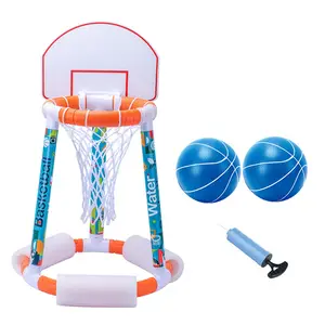 2022 Zomer Speelgoed Set Drijvende Water Basketbal Hoepel Voor Kid 'S Outdoor Zwembad Drijfvermogen Schieten Mand Set Custom Verwelkomd