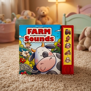Livre sonore personnalisé sur les animaux de la ferme OEM ODM, livre musical à boutons-poussoirs pour enfants, livre de comptes-rendus audio pour la maternelle, jouet éducatif - Product Image 2
