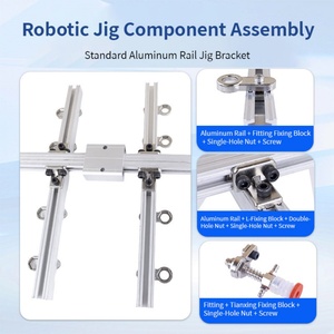 Componentes Neumáticos, Bloques de Conexión para Brazos Robóticos, Placas de Unión de Perfiles de Aluminio para la Construcción de Estructuras - Product Image 4