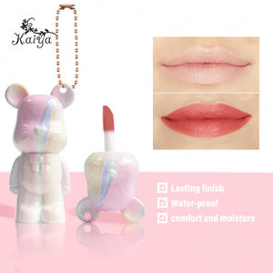 Mousse de rouge à lèvres liquide moelleux labial vente en gros <span class=keywords><strong>taches</strong></span> douces <span class=keywords><strong>encre</strong></span> crémeuse aérée lèvres brillant porte-clés mignon ours lèvre boue velours mat - Product Image 4