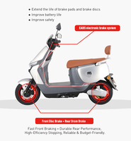 Wholesale Fast Three Speed 1200w Electric Motorcycle Adult with a Maximum Speed of 45 km/h or 32 km/h