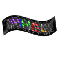 Nouvelle technologie personnalisée Écran LED de voiture pour la fenêtre arrière de la publicité des yeux de la fenêtre Panneau LED lumineux défilement clignotant