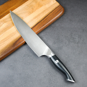 Juego de Cuchillos de Cocina con Hoja de Acero Inoxidable Plateado LFGB Forjado Profesional de Chef y Macheta con Soporte - Product Image 3