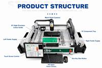 Máquina de Montaje de Componentes QiHe 802BP para PCB, Línea SMT para Productos Electrónicos con Fly Shot y 58 Alimentadores