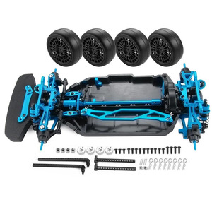 Pièces de réparation et d'entretien pour voiture RC <span class=keywords><strong>Tamiya</strong></span> <span class=keywords><strong>TT02</strong></span> 1/10 : Châssis métallique, support d'engrenage, plaque de fixation, capuchon d'amortisseur, support de bras, axe - Product Image 2
