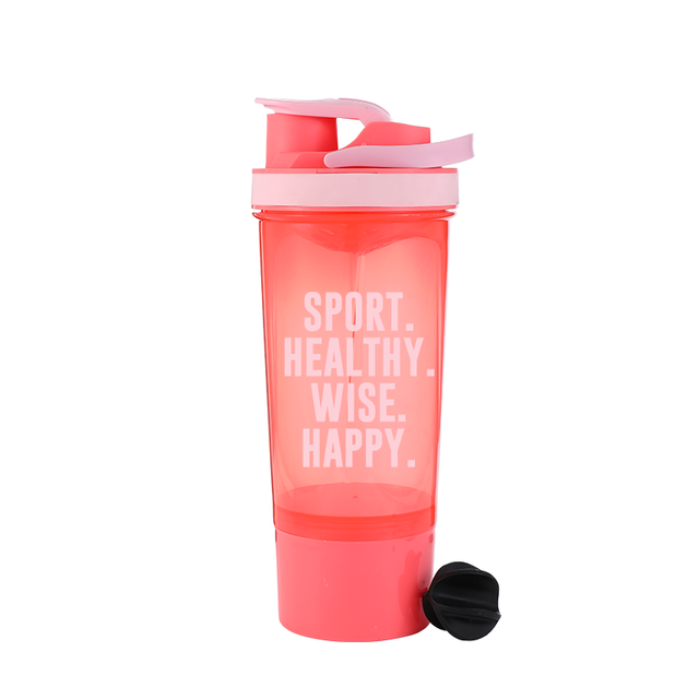 26oz New Outdoor Shaker Water Bottle Customize 760ml Plastic Water Bottle for Mixing With Storage