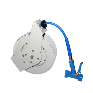 Carretes de <span class=keywords><strong>Manguera</strong></span> Retráctiles Certificados de Alta Resistencia y Óptima Calidad para Hidrolavadoras de Alta Presión Acero al Carbono con Boquillas Manuales para Cocina Comercial - Product Image 3