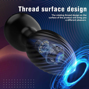 热卖无线遥控男性振动前列腺按摩器旋转肛门屁股塞女性男性性玩具 - Product Image 4