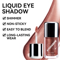 Haute qualité haute pigmentée marque privée maquillage des yeux longue durée étincelle unique miroitant liquide paillettes fard à paupières