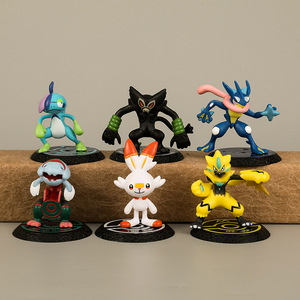 6 unids/set Anime Pokemones <span class=keywords><strong>Greninja</strong></span> colección PVC Modelo figura de acción animación Linda muñeca Juguetes - Product Image 4