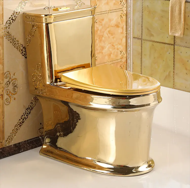 Badezimmer Keramik Sanitär keramik goldene Farbe Toilette Gold WC Toilette zu verkaufen