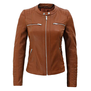 Veste de pilote <span class=keywords><strong>en</strong></span> similicuir <span class=keywords><strong>pour</strong></span> femmes, style <span class=keywords><strong>aviateur</strong></span>, manteau végétalien chaud <span class=keywords><strong>pour</strong></span> l'hiver - Product Image 3