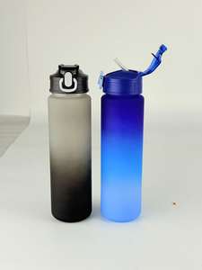 Heiß verkaufte Gradient BPA-freie, auslaufs ichere Pop-Top-Sport wasser flasche für den Schul anfang - Product Image 6