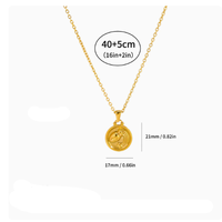 Collar de Acero Inoxidable Sagitario al por Mayor de Fábrica para Hombres y Mujeres, Collar de Pareja Estilo Étnico, Accesorios Transfronterizos