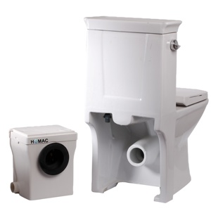 HOMAC 550-S broyeur électrique intégré pompe WC pour eaux usées du sous-sol - Product Image 1