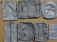 Sac de rangement de voyage 290 T, ensemble de 7 pièces, cubes d'emballage, organisateur de voyage de haute qualité, cubes d'emballage pour bagages, emballage en tissu