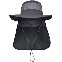 Chapeau de soleil d'été personnalisé pour homme : séchage rapide, respirant, résistant aux UV, imperméable, style pêcheur