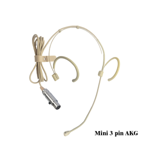 Micrófono de diadema con <span class=keywords><strong>cable</strong></span> de color piel, invisible, diseñado con banda para el cabello y clip de sujeción - Product Image 2
