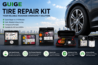 Portable WirelessTire Inflator with Temporary Tire Repair Sealant Car Emergency Tyre Repair Kit Built-in Rechargeable Battery