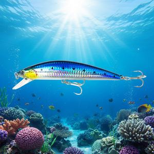Señuelo de Pesca de Fondo 3D de Hundimiento Lento, 140mm 67g, Material ABS, para Agua Salada y Dulce, para Salmón y Lubina, con Anzuelos, Venta al por Mayor - Product Image 1