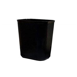 Cestino per rifiuti nero 13,2 L resistente al fuoco per uso interno - Product Image 1