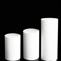 Barres en PTFE vierges extrudées, à faible friction, pour isolation électrique et résistance chimique, en stock