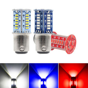 Nouvelles ampoules LED de frein BAY15D à clignotement dynamique et effet éclair pour moto/voiture – Effet de coup de frein spectaculaire - Product Image 1