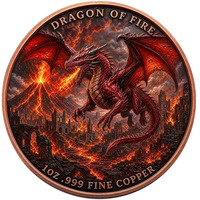 Médaillon Sorcier et Dragon de Feu, Relief 3D Double Face, Pièce Commémorative Électroplaquée en Alliage – Souvenir pour Cadeau d'Anniversaire