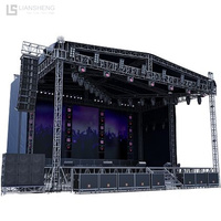 Escenario de concierto con espiga para techo plano, pantalla de armazón, gancho de iluminación, sistema de abrazadera de armazón, armazón de aluminio