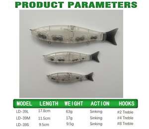 Señuelos de Pesca Artificiales de ABS sin Pintar para <span class=keywords><strong>Trucha</strong></span> y Lubina, 17.8cm/63g, Señuelo Duro Flotante de Agua Media - Product Image 2