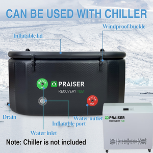 2 סין ג 'קוזי זוג ערבי בקתה cryo מבודדים קרח אמבטיה polax סגור אמבטיות למכירה - Product Image 5