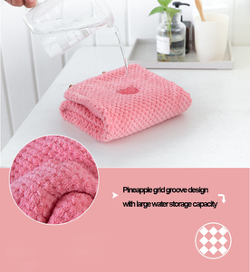 Serviette <span class=keywords><strong>de</strong></span> séchage pour cheveux en microfibre super absorbante pour femmes et filles, grande taille, motif gaufré, personnalisable, séchage rapide, pour spa et salon, turban <span class=keywords><strong>de</strong></span> séchage rapide - Product Image 6
