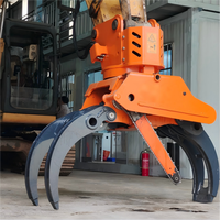 Seahawk Vente directe usine Grappin hydraulique multi-dents robuste en acier pour excavatrice, pour déchets métalliques et déchets de carrosserie, avec moteur
