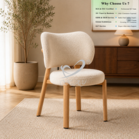 Chaise d'appoint tendance de style mid-century moderne, résistante aux rayures, en tissu, pour hôtel, café, maison, fabrication directe d'usine OKAY