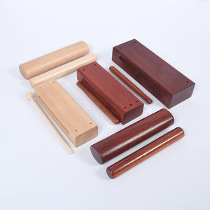 เครื่องดนตรีประเภทเครื่องเพอร์คัชชันทำจากไม้สี่เหลี่ยมจัตุรัสผลิตจาก Orff อุปกรณ์ดนตรีแบบทูโทน Jingzi สำหรับโอเปร่าปักกิ่งอุปกรณ์ดนตรี - Product Image 1