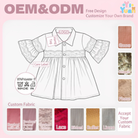 Chemise légère à motif personnalisé pour petites filles, en tissu extensible et lisse, avec manches à volants et col à revers, boutonnée sur le devant