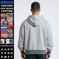 Sweat-shirt à capuche athlétique personnalisé en coton et élasthanne pour homme, coupe oversize, décontracté, de luxe, pour la gym et l'entraînement, épais