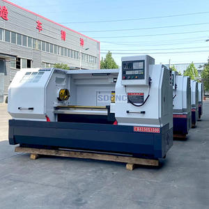 Metal tornalama için 4 istasyonlu taret <span class=keywords><strong>CNC</strong></span> torna makinesi mm salıncak ile yüksek hassasiyetli CK6150 500 - Product Image 3