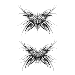 Tatuaggi Temporanei a Farfalla per Donne, Durata 2 Settimane, Inchiostro Organico Blu Jagua, Tatuaggio Semi-Permanente per Viso - Product Image 3