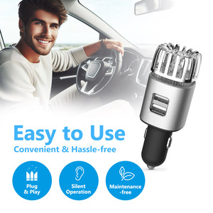 اكسسوارات السيارات ضمان الجودة 2-In-1 المزدوجة أوسب ميناء البسيطة الشخصية مؤين للسيارة لتنقية الهواء الحد الأدنى من الضوضاء المحمولة - Product Image 6