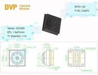 Module de caméra micro IoT grand angle à capteur 0,3 MP GC0309 à prix abordable, 24 broches, pour intelligence artificielle