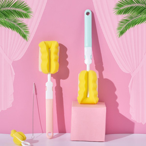 Juego de cepillos para biberones, esponja, herramienta de limpieza de pajitas y tetinas para accesorios de alimentación infantil - Product Image 3