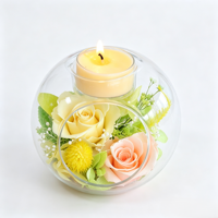 Rose éternelle active sous cloche en verre, faite à la main, cadeau de festival et décoration d'événements, Saint-Valentin, Fête des Mères