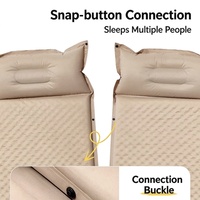 Matelas pneumatique auto-gonflant pour coffre de SUV, pliable, en PVC floqué, lit de camping portable pour voiture