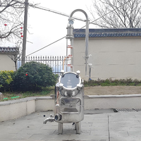 Distillateur d'alcool électrique 120L avec colonne de rectification en cuivre à 4 niveaux et cœur en cuivre intégré pour la production de spiritueux